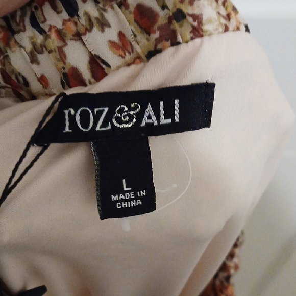 Roz & Ali Multicolor A-Line Skirt - Picture 2 of 3